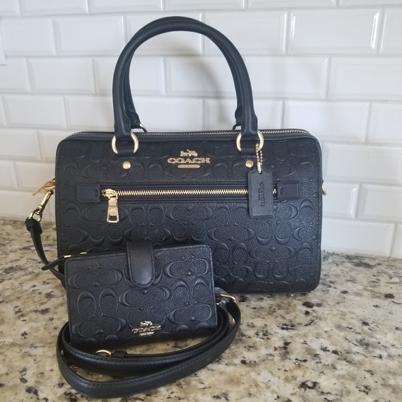 Coach Handbags - Coach Rowan signature and wallet